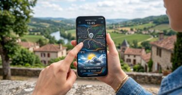 application météo affiche une ville voisine